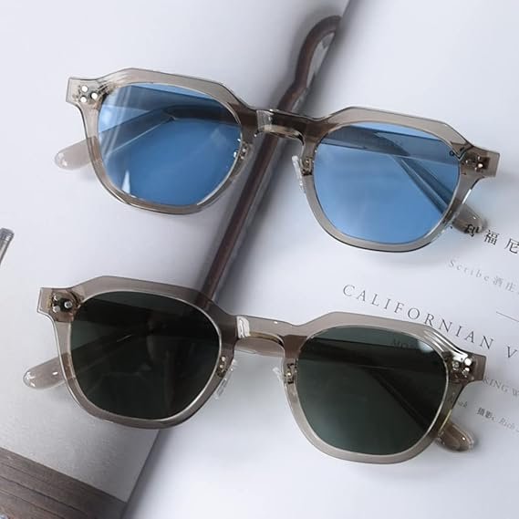51J6AM0rPwL._AC_SX569_ kachawoo Polarised Sunglasses Polygon Retro Vintage