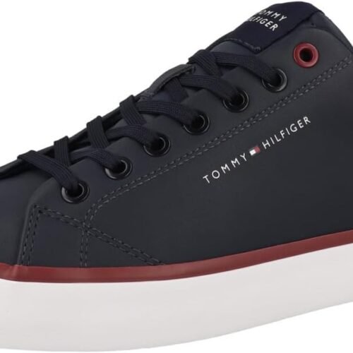 Tommy Hilfiger Men's Th Hi Vulc Core Low Leather Sneaker