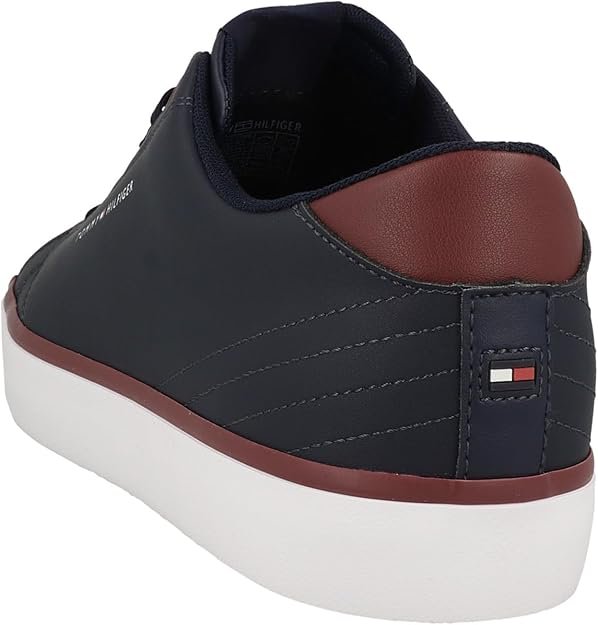 Tommy Hilfiger Men's Th Hi Vulc Core Low Leather Sneaker