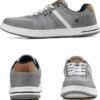 Arrigo Bello Sneakers Shoes for Men Casual Lace Up lightweight Sneaker Comfortable Leather Trainers