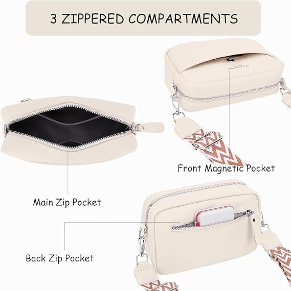 Efilra womens Camera Crossbody Bag Handbag