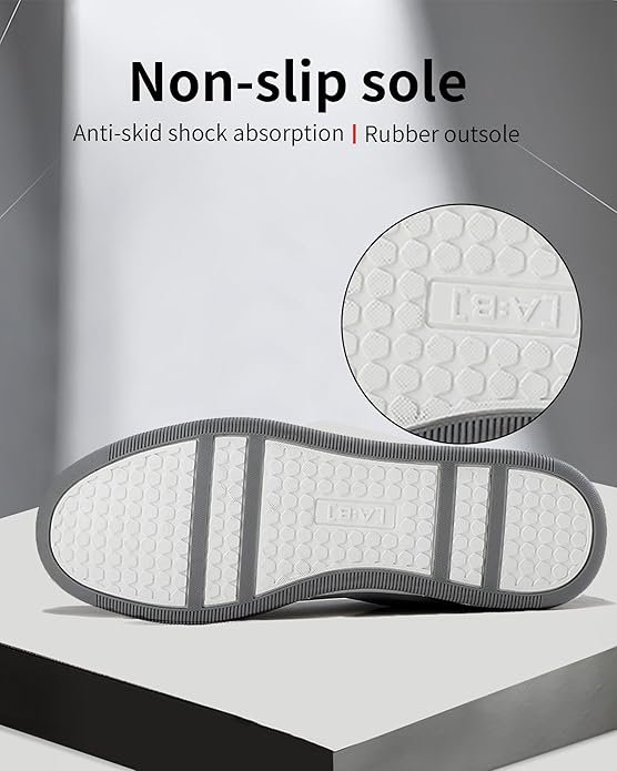 Arrigo Bello Sneakers Shoes for Men Casual Lace Up lightweight Sneaker Comfortable Leather Trainers